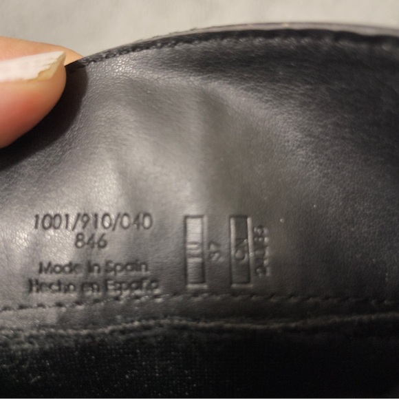 ZARA BLACK LEATHER OVER THE KNEE BOOTS ZIP & BLOCK HEEL Size US-7 / EU 37 - Picture 11 of 16